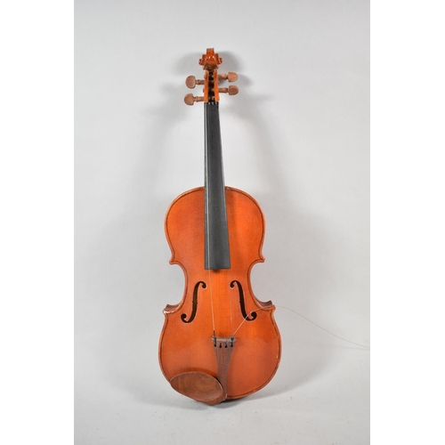 64 - A Cased Stentor Child's Violin, the Stentor Student, Complete with Case and Bow