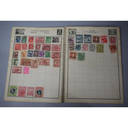 121 - An Edwardian School Boy Stamp Album, 