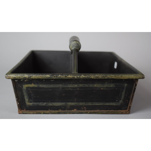 176 - A 19th Century Toleware Two Division Cutlery Tray, 33cm Long