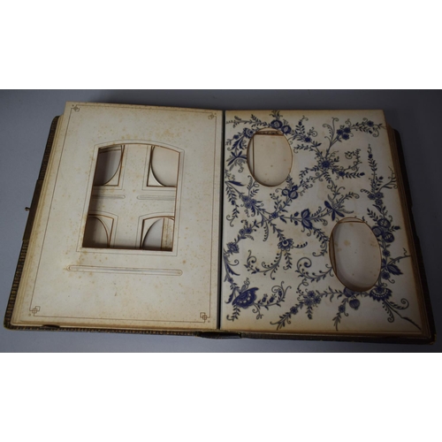 190 - A Late Victorian Photograph Album, Empty, Missing Clasp, 29cm high