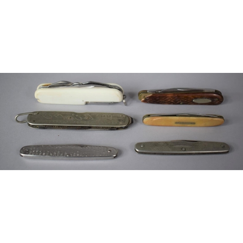 217 - A Collection of Six Vintage Penknives