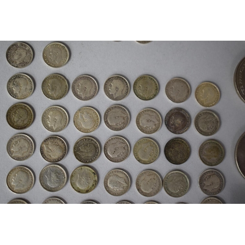 241 - A Collection of Various British Coins and Festival of Britain Medal to Include George III Threepenny... 