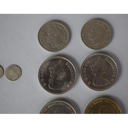 241 - A Collection of Various British Coins and Festival of Britain Medal to Include George III Threepenny... 