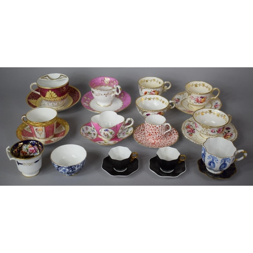 269 - A Collection of Various Cabinet Cups and Saucers to include Spode, Coalport, 19th Century Examples E... 