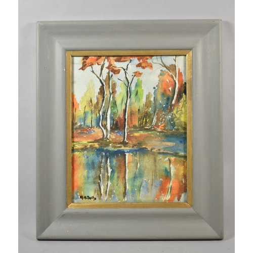 289 - A Framed Watercolour Signed M A Botha, 30cm high