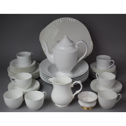 291 - A Collection of Various White China to include Royal Albert Val D'or Cake Plate Various Cups and Sau... 