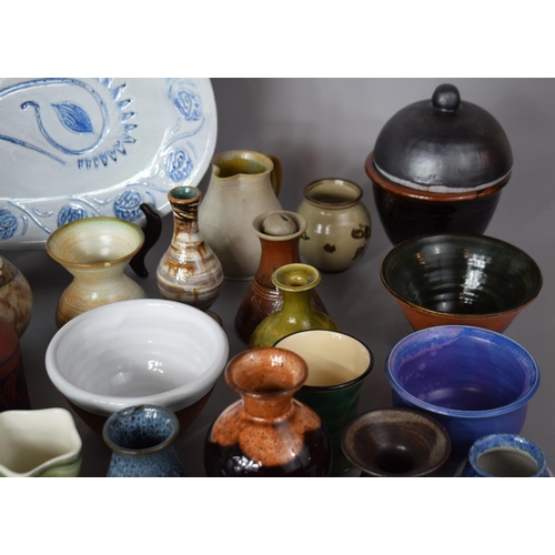 293 - A Collection of Various Studio Pottery to include Vases, Bowls, Ornaments Etc