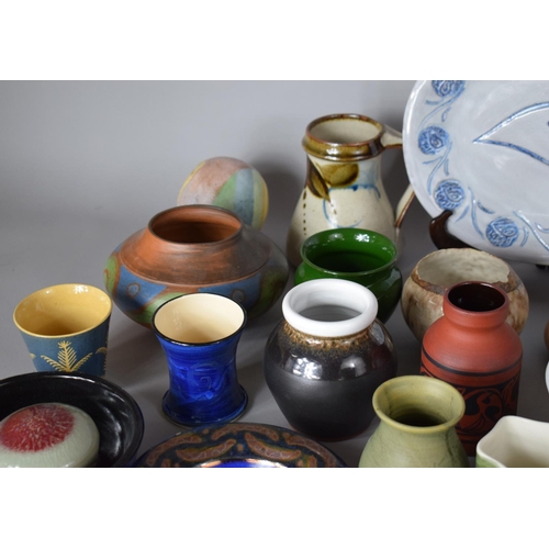 293 - A Collection of Various Studio Pottery to include Vases, Bowls, Ornaments Etc