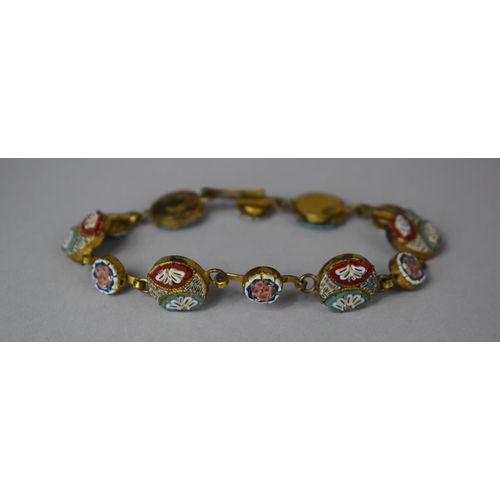 388 - An Early 20th Century Micro Mosaic Bracelet