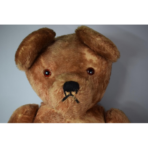 402 - A Very Large Straw Filled Stuffed Teddy Bear, 110cm high