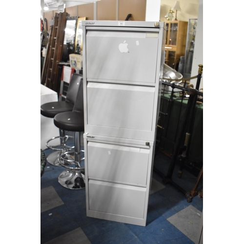 452 - Two Bisley Two Drawer Filing Cabinets, Both with Keys