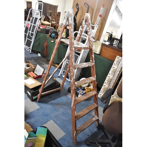 458 - A Vintage Five Step Step Ladder