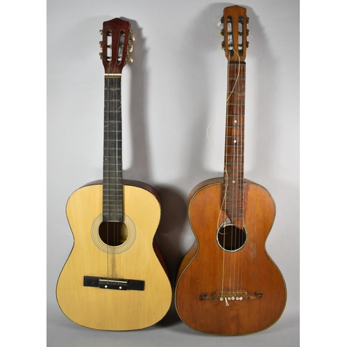 486 - Two Child's Acoustic Guitars, Both For Restoration