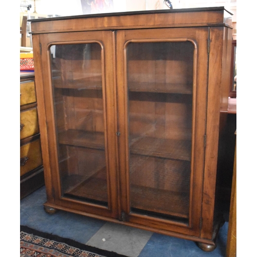 497 - A Victorian Mahogany Bookcase with Glazed Door, 103cm wide