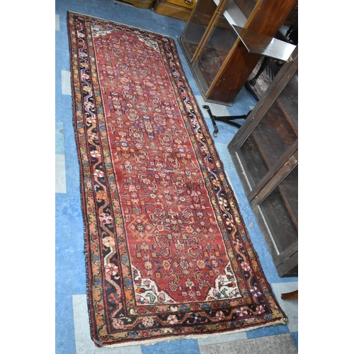 521 - An Antique Persian Handmade Brojerd Runner, 310x110cm