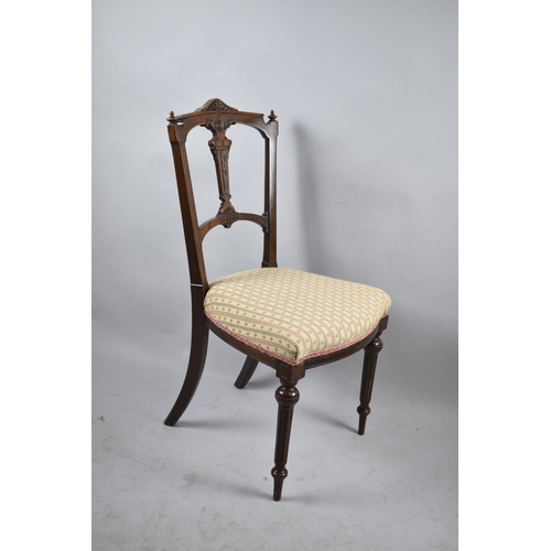 545 - A Late Victorian/Edwardian Ladies Saloon Side Chair