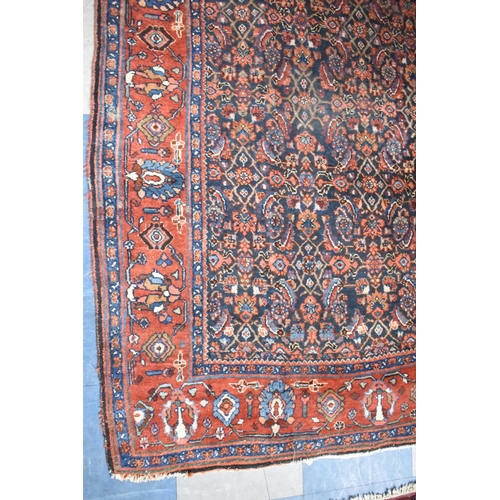 546 - An Antique Handmade Bidjar Rug, 180x185cm