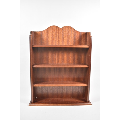 550 - A Modern Wall Hanging Four Shelf Display, 50cm high and 36cm wide