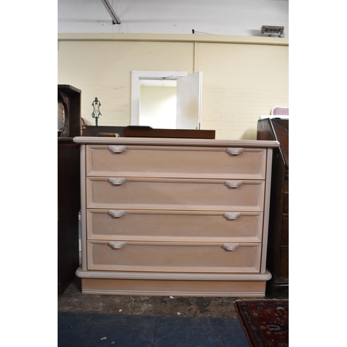 559 - A Modern Bedroom Chest of Four Long Drawers, 110cm wide