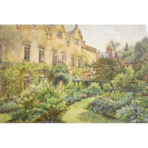 127 - A Framed Watercolour Depicting College Garden, Signed L Sandys Stanyon, 40cm Wide