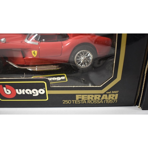 179 - Two Burago Diecast Models of Ferrari 250GTO (1962) and Ferrari 250 Testa Rossa (1957)