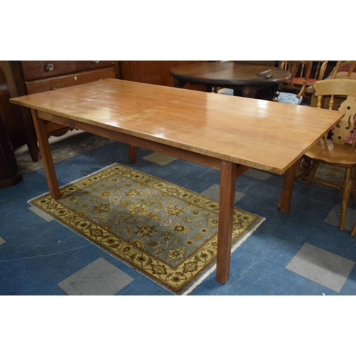 621 - A Mid 20th Century Rectangular Teak Dining Table, 205cm x 96cm