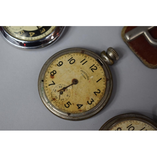 129 - An Ingersoll Pocket Watch Together with Two Ingersoll Triumph Pocket Watches and Two Ingersoll Crown... 