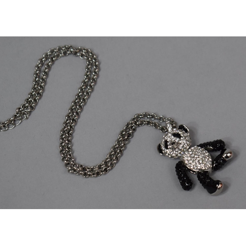 150 - A Butler and Wilson Jewelled Panda on Chain