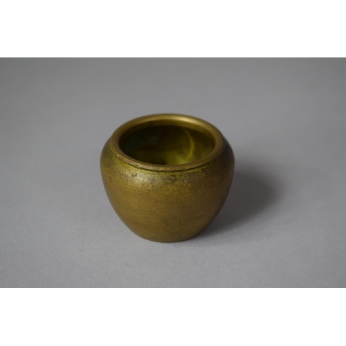 164 - A Small Bronze Pot, with Character Mark to Base, 4cms High