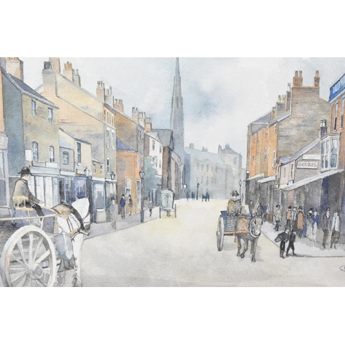 188 - A Late 19th/early 20th Century English School Watercolour on Paper Depicting Street Scene with Horse... 