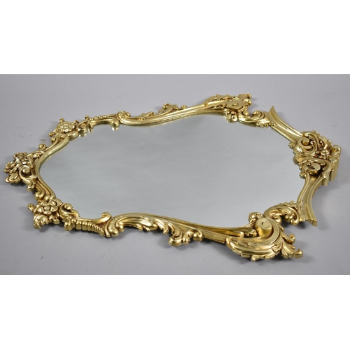 239 - A Molded Resin Gilt Framed Mirror, 74 cms High