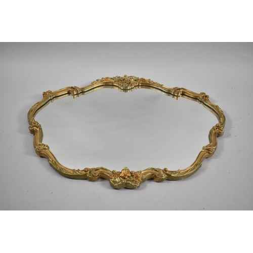 240 - A Gilt Framed Moulded Mirror, 64cms Wide