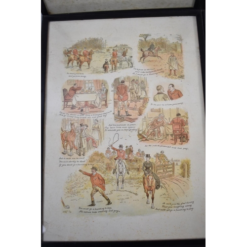 245 - A Collection of Four Framed Sporting Prints