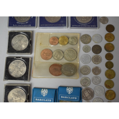 297 - A Collection of Various British Crowns, Festival of Britain Medal, Various First Decimal Coins Sets ... 