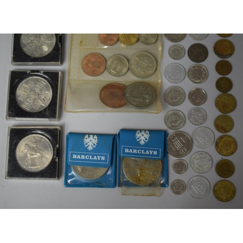 297 - A Collection of Various British Crowns, Festival of Britain Medal, Various First Decimal Coins Sets ... 