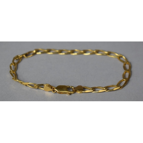 313 - A 9ct Gold Bracelet with Lobster Clasp, 7.7gms