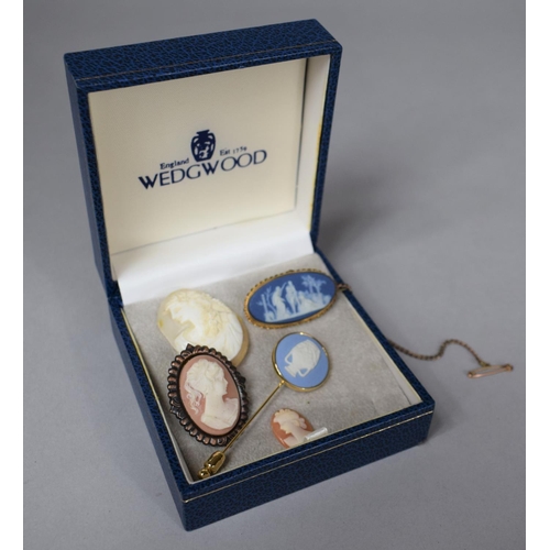 326 - A Collection of Various Cameo Jewellery to include Two Wedgwood Jasperware Examples, Together with T... 