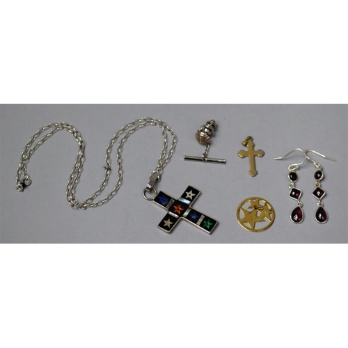 347 - A Collection of Various Silver, Gilt and White Metal Jewellery to include Earrings, Pendant, Crucifi... 