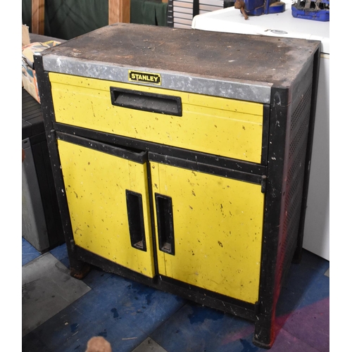 379 - A Stanley Tool Chest with Pull Out Top Drawer to Cupboard Base, 76cms Wide