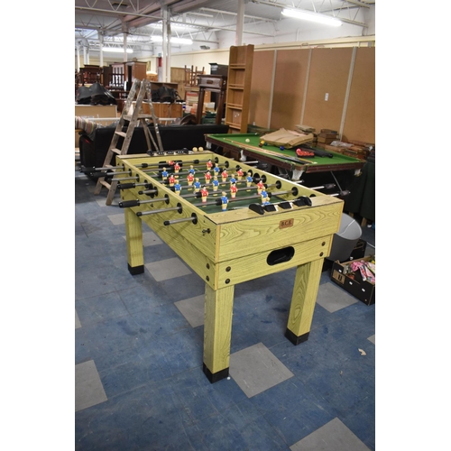 384 - A Free Standing B.C.E Table Football Game complete with Balls, 138cms Long