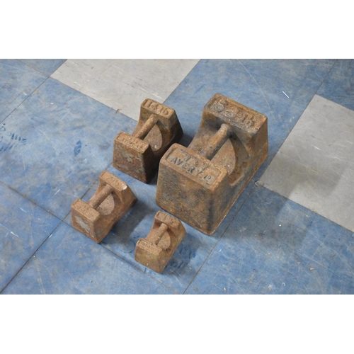 387 - A Collection of Avery Weights of Various Sizes to include 56lbs