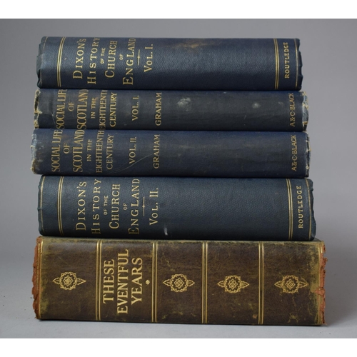 412 - A Collection of Books to Include Two Volumes of Henry Grey Graham's 1899 Edition of The Social life ... 