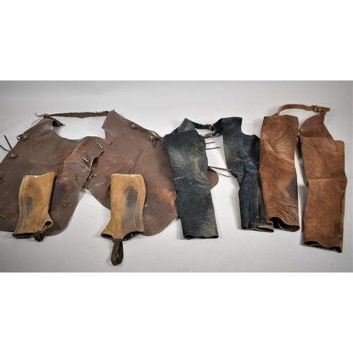 447 - A Collection of Riding Chaps to include Pair of Gibson Newmarket Full Chaps in Suede, Half Chaps and... 