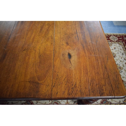 472 - A Late Victorian Mahogany Wind-out Dining Table, with Extending Mechanism but no Extra Leaf or Winde... 