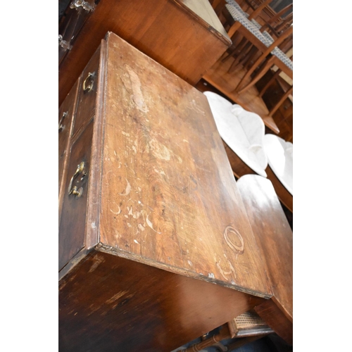 479 - A 19th Century Chest of Two Short and Three Long Drawers on Bracket Feet, the Chest with Drop Brass ... 