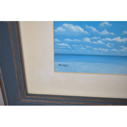 512 - A Large Framed Print Depicting Caribbean Beach, 66cm Wide