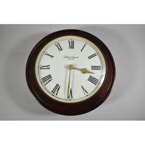 77 - An Early 20th Century Mahogany Framed Circular Wall Clock by Seth Thomas, 8 Day Movement, Together w... 