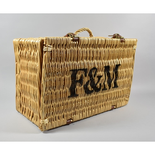 150 - A Fortnum and Mason Wicker Hamper, 49cm wide