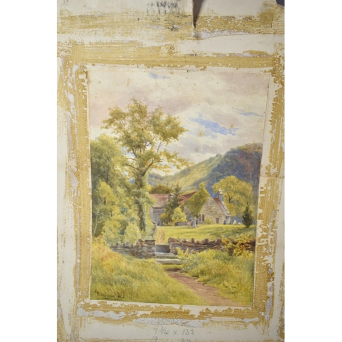 157 - Two Mounted but Unframed Watercolors, Rural Scene, Buchanan- Shepherd on Lane, 26x34cm and Harrison-... 