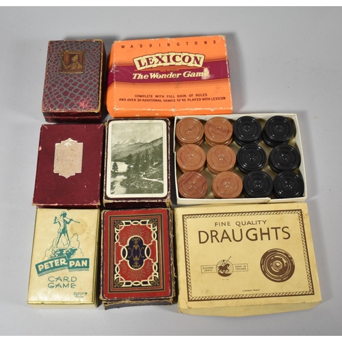 168 - A Collection of Various Vintage Playing Cards and Card Games